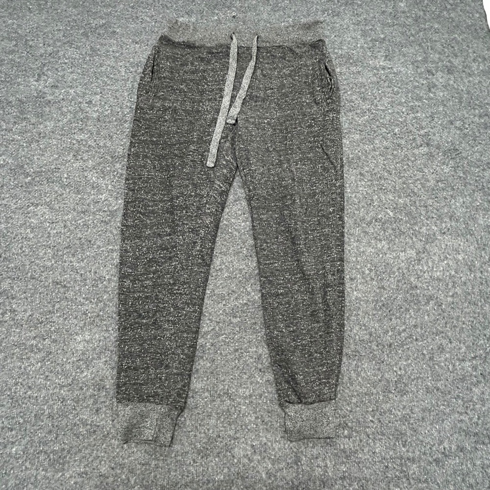 Intwear Joggers Womens Size S Gray Marl Knit Slim Fit Drawstring Sweatpants